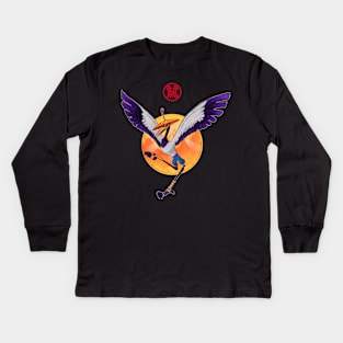 Wings Of Justice Kids Long Sleeve T-Shirt